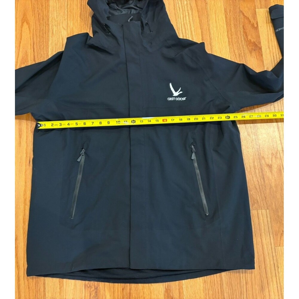 EDDIE BAUER Stadium Jacket Men's 2XL Black Soft Shell Hooded Lined Company Logo - Picture 4 of 16